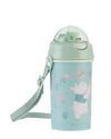 Cană cu pai și curea din silicon 450ml Music Fest Mint