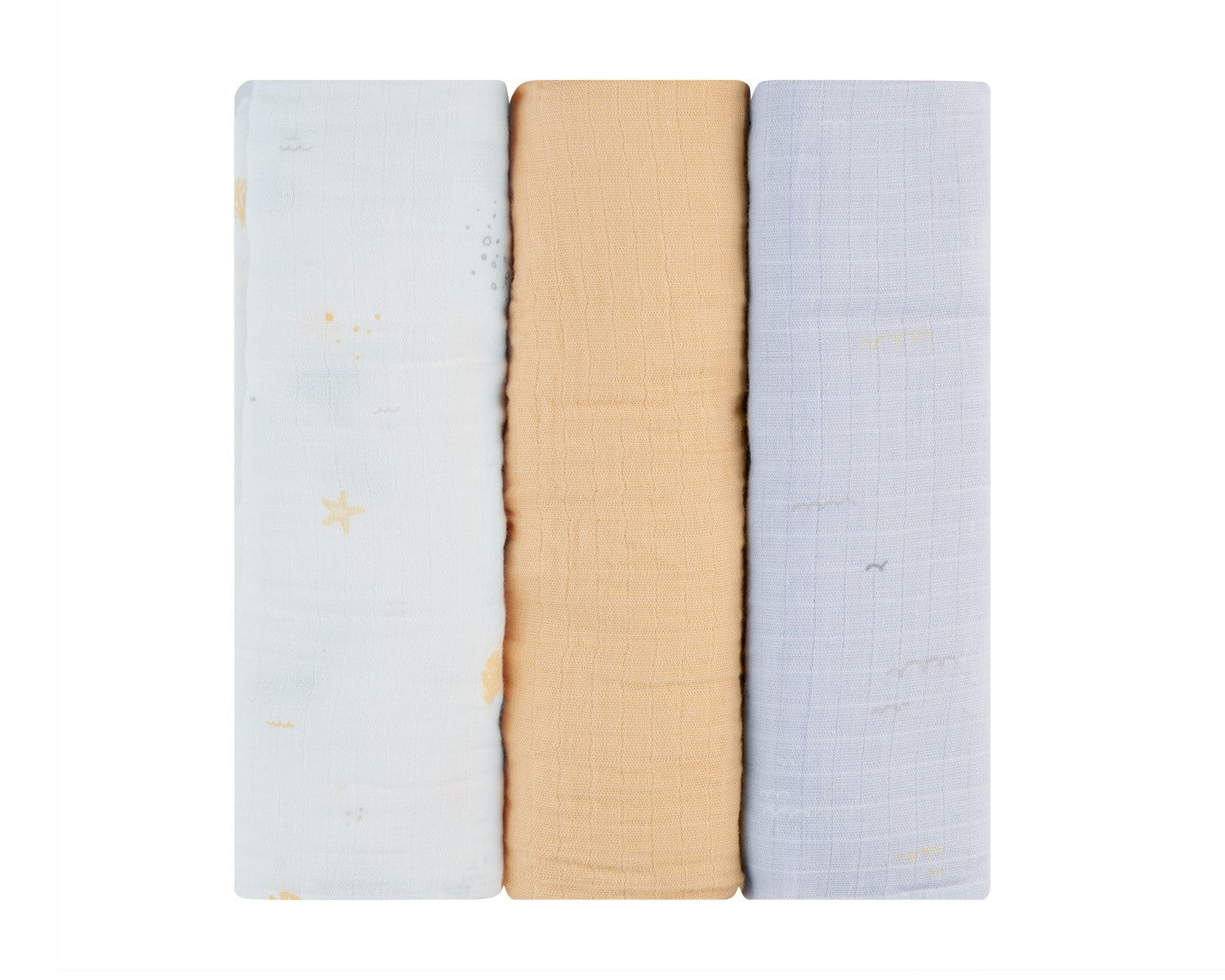 Комплект 3 Бр Муселинови Пелени 100Х100 См Seally Me - Пелени - Kikkaboo - BebeMama