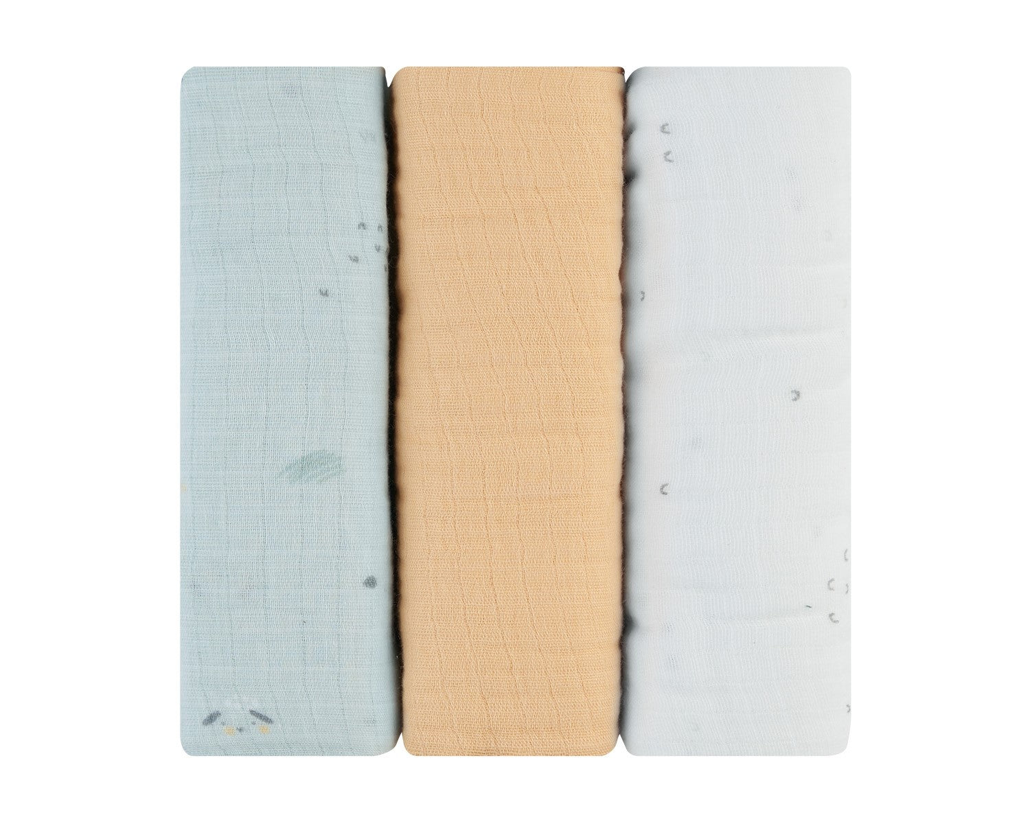 Комплект 3 Бр Муселинови Пелени 75Х75 См Sleepy Sheep - Пелени - Kikkaboo - BebeMama