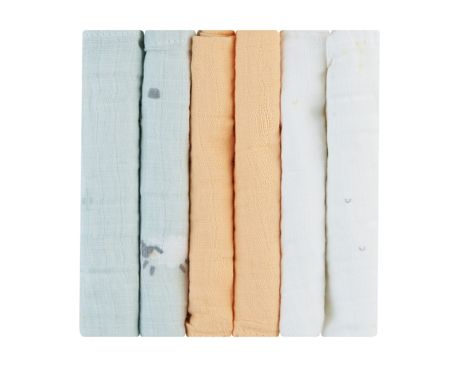 Комплект 6 Бр Муселинови Кърпички 30Х30 См Sleepy Sheep --- BebeMama