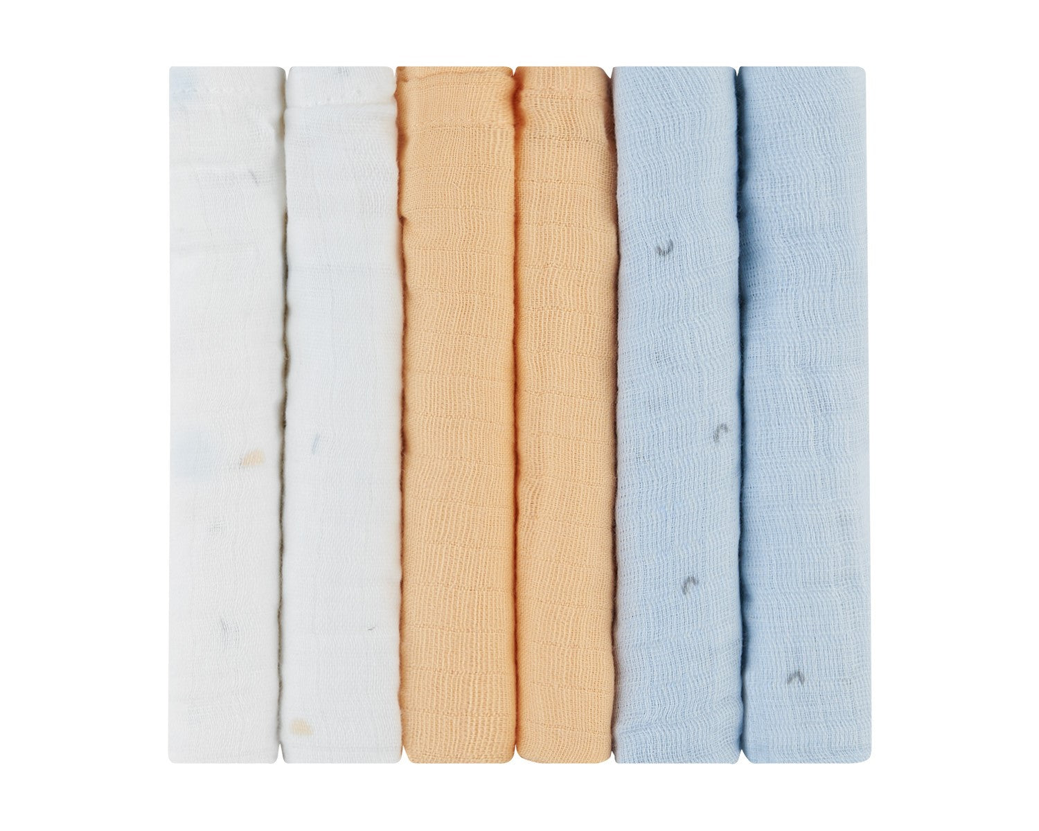 Комплект 6 Бр Муселинови Кърпички 30Х30 См Stripy Friends --- BebeMama