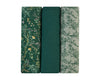 Комплект 3 Бр Муселинови Пелени 100Х100 См Secret Garden Green - Пелени - Kikkaboo - BebeMama
