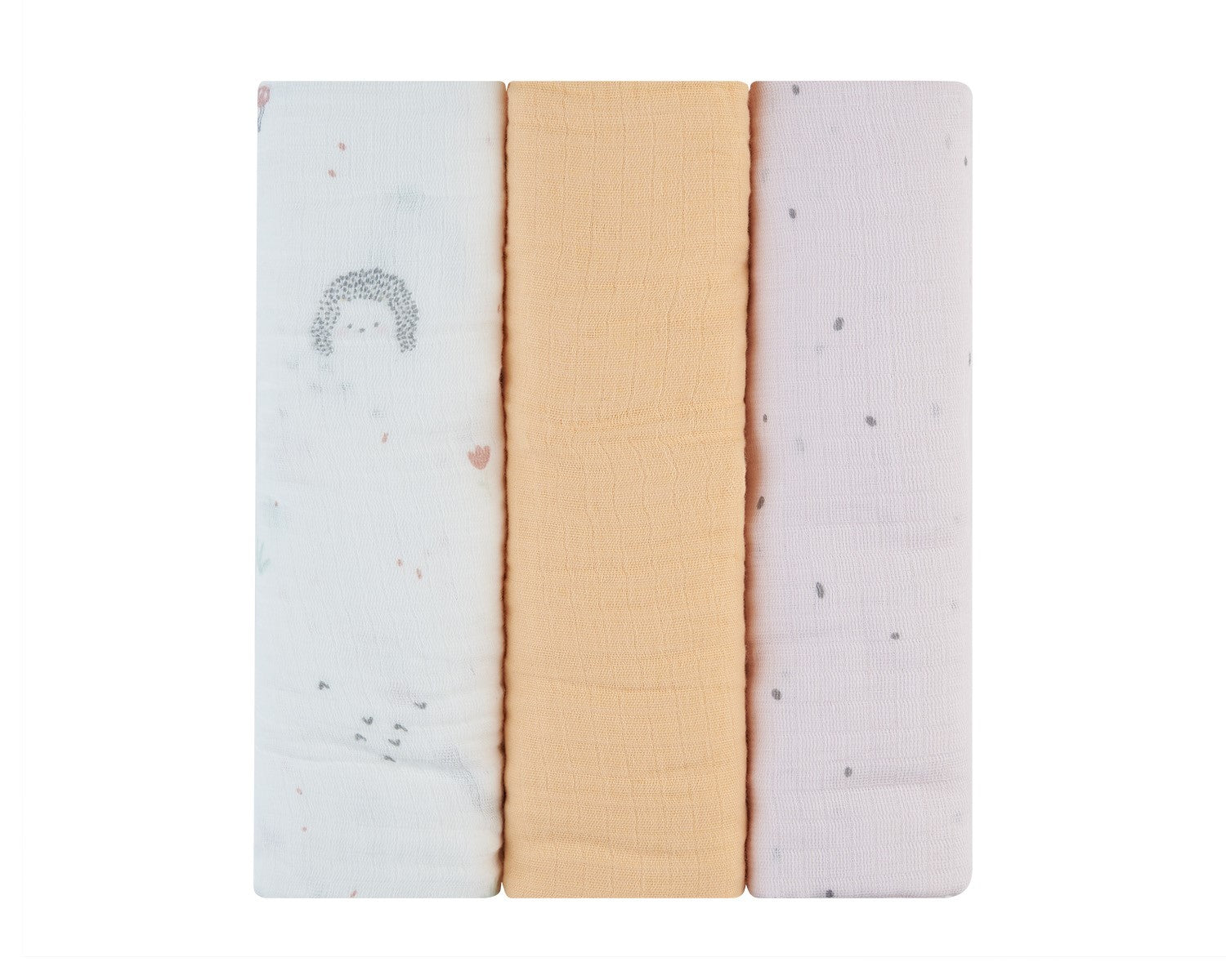 Комплект 3 Бр Муселинови Пелени 100Х100 См Hedge-Hugs --- BebeMama