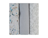 Комплект 3 Бр Муселинови Пелени 75Х75 См Dreamy Fields Grey --- BebeMama