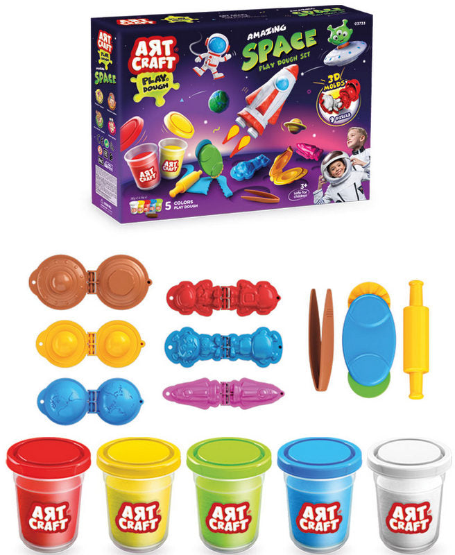 K-T Amazing Cosmos cu plastilină de 324 gr, 6 culori, 37 x 26 x 8 inch