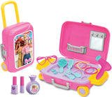 Барби Карета Тоалетка С Козметичен Комплектн С Изваждаща Се Дръжка 24Х36Х13