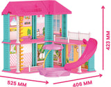 Casa Milei Miami cu piscină pentru păpuși și tobogan 54x39x18 cm
