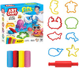 Plastilina Animale Marine K-T 4x50 Gr cu matrițe