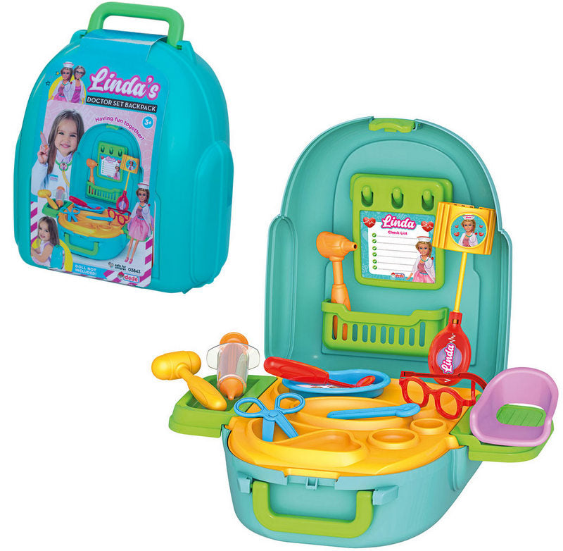 Rucsacul Lindei cu trusă de doctor 27X24X13