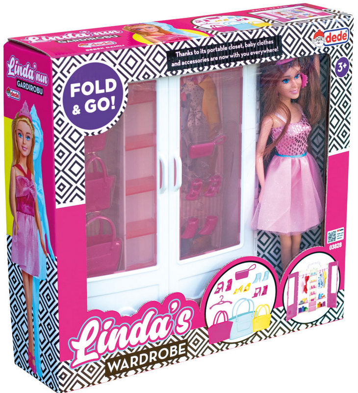 Гардероба На Линда С Кукла За Размер Кукли Тип Барби 37X35X10 Cм
