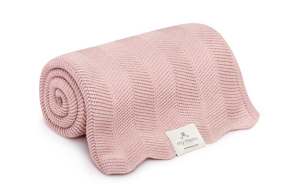 Бамбуково Бебешко Одеяло Fir 80 X 100 См Powder Pink My Memi