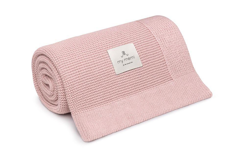 Бамбуково Бебешко Одеяло Classic 80 X 100 См Powder Pink My Memi