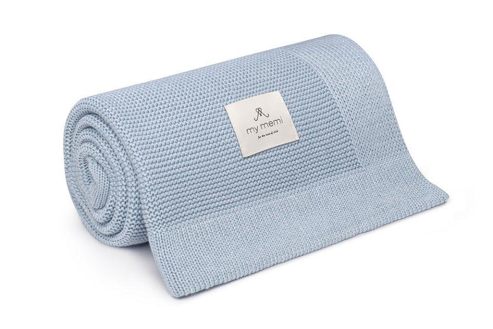 Бамбуково Бебешко Одеяло Classic 80 X 100 См Baby Blue My Memi