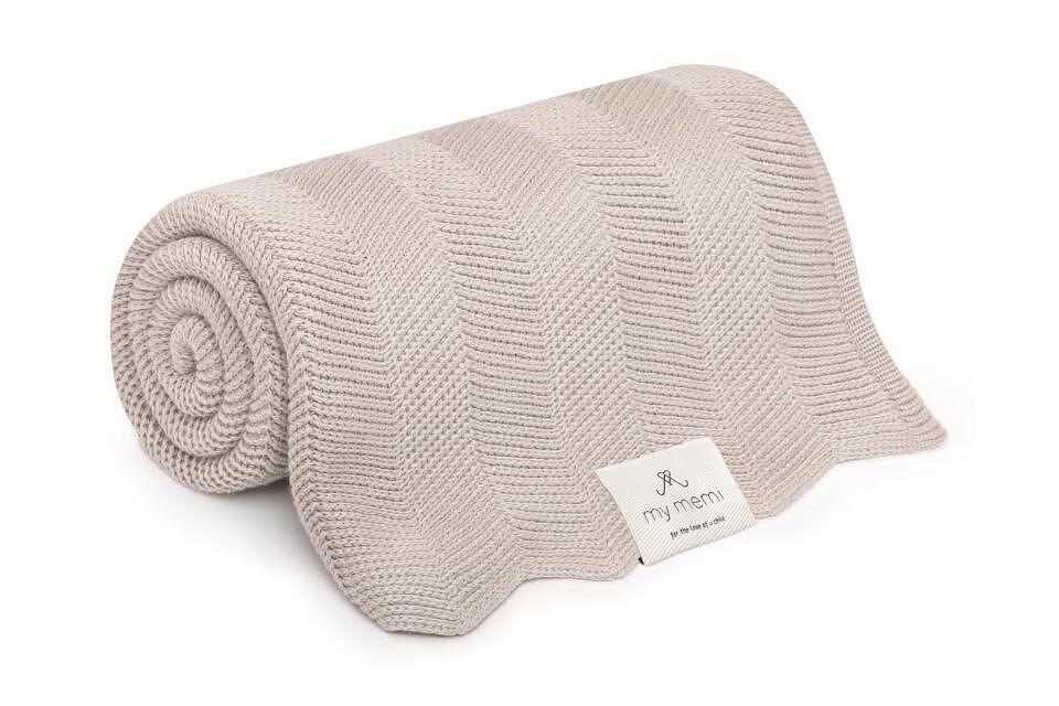 Бамбуково Бебешко Одеяло Fir 80 X 100 См Light Beige My Memi