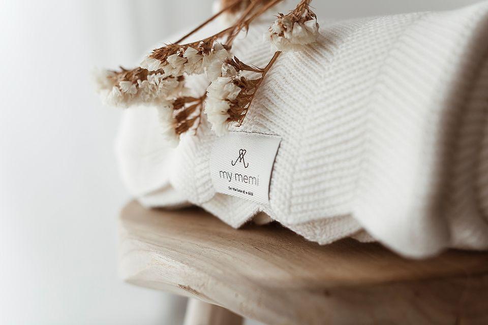 Бамбуково Бебешко Одеяло Fir 80 X 100 См Light Beige My Memi