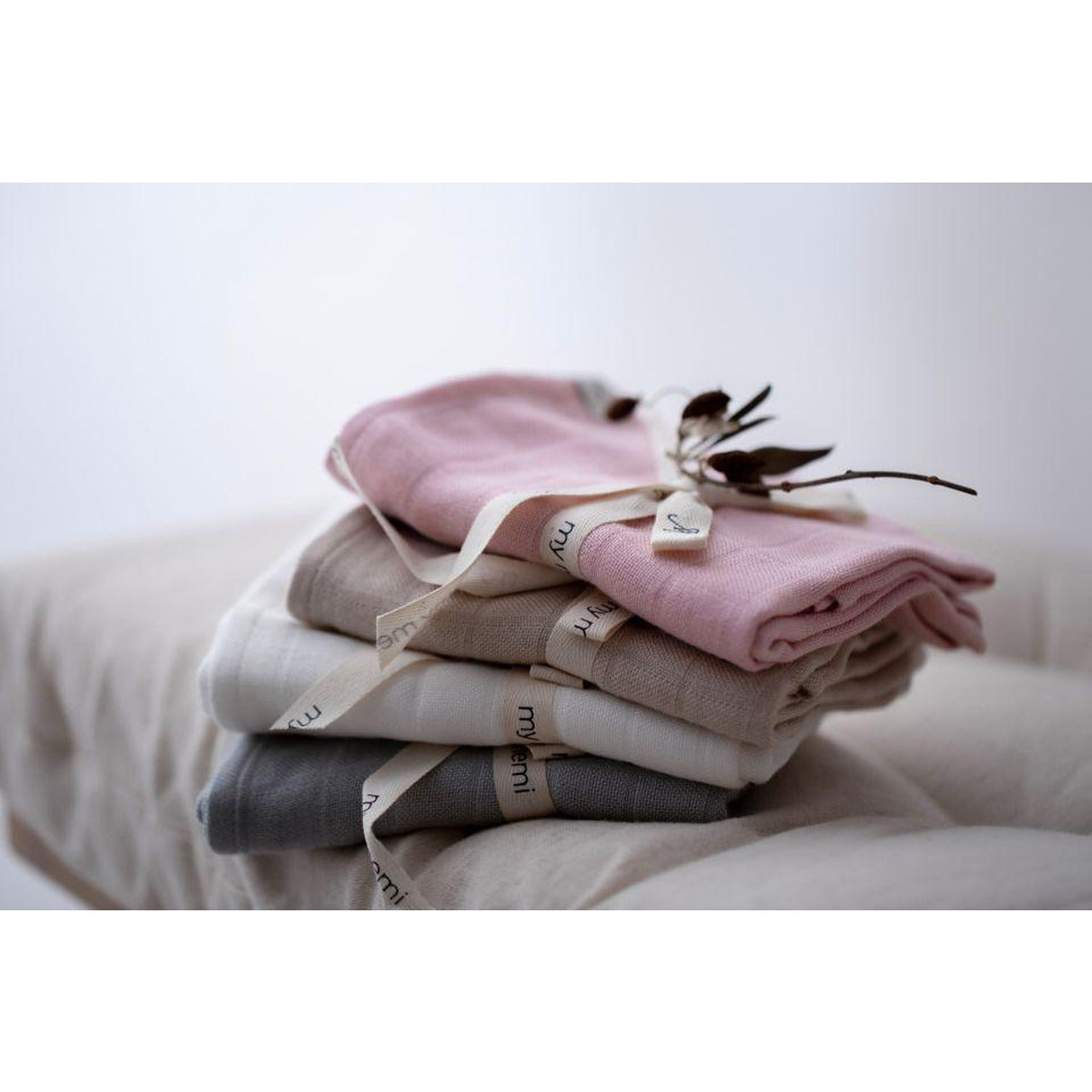 Бебешка Муселинова Пелена С Бамбук 65 65 См. Light Grey My Memi
