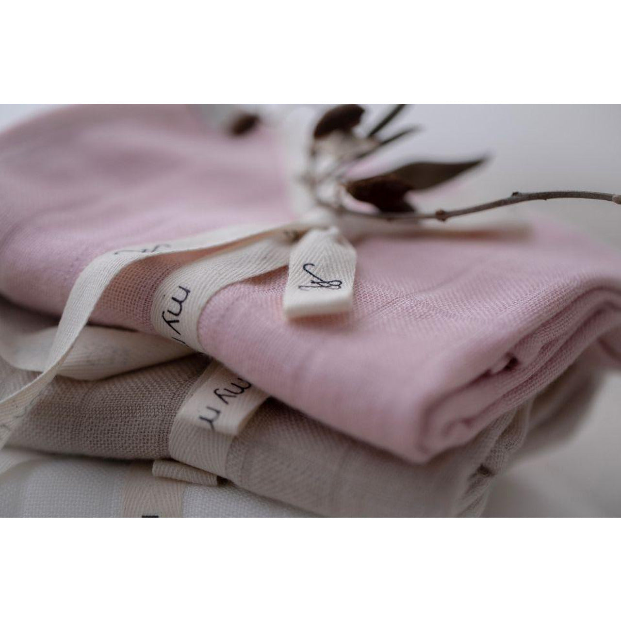 Бебешка Муселинова Пелена С Бамбук 65 65 См. Powder Pink My Memi