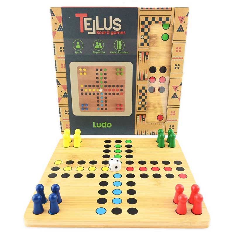 Настолна Игра &Quot;Не Се Сърди Човече&Quot; От Дърво, 22 См