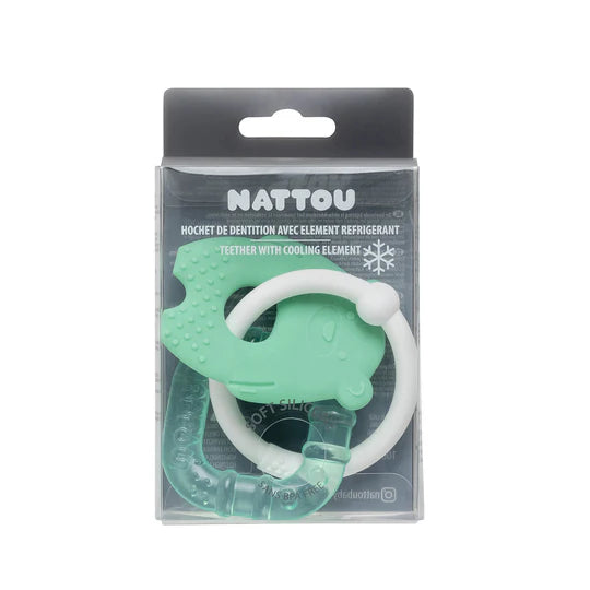 Бебешка Охлаждаща Гризалка Elephante Green Nattou