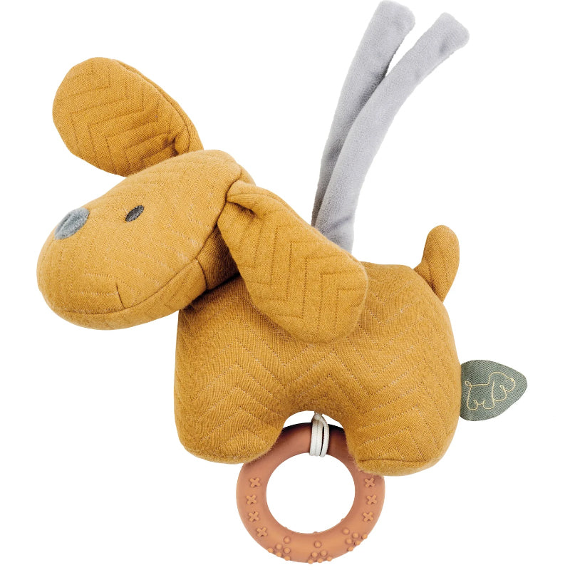 Музикална Играчка Dog Charlie Jacquard Caramel Nattou