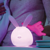 Нощна Силиконова Лампа Bunny Pink Nattou