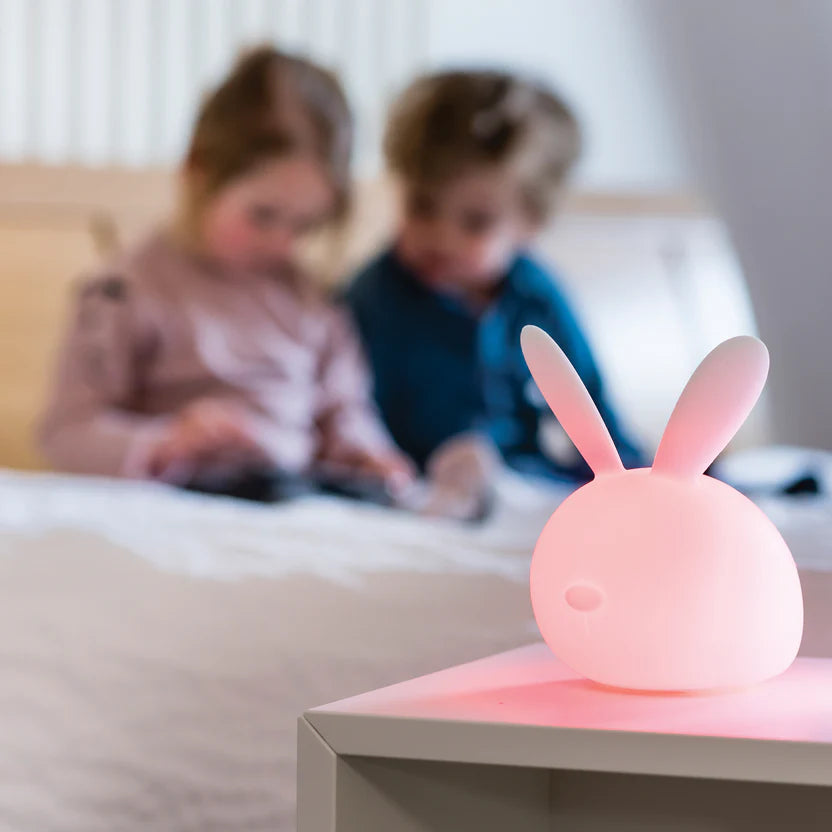 Нощна Силиконова Лампа Bunny Pink Nattou