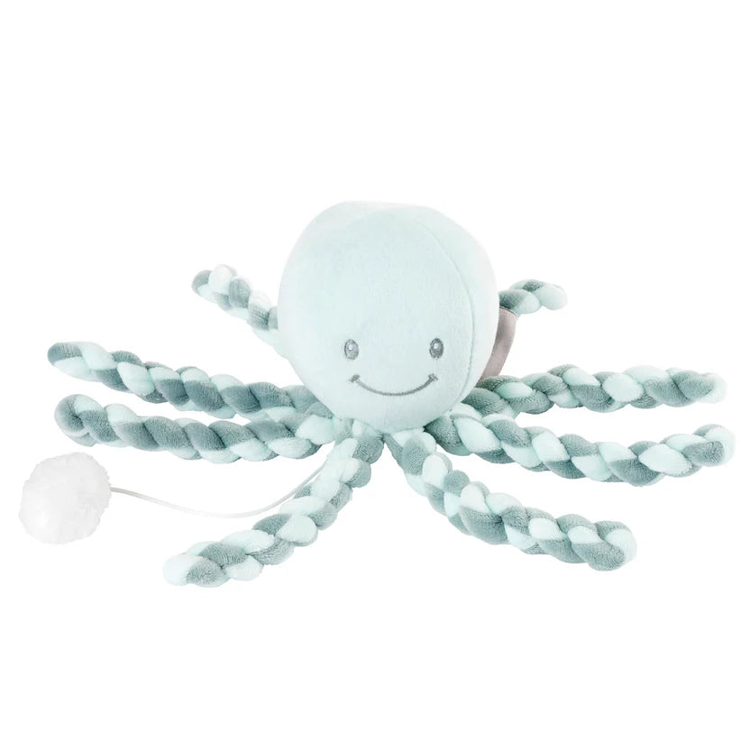 Плюшена Музикална Играчка Octopus Coppergreen Mint Nattou
