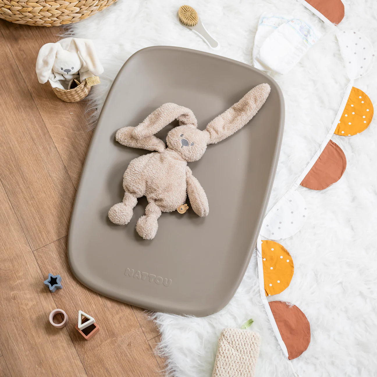 Подложка За Повиване Softy 70x50 См. Taupe Nattou