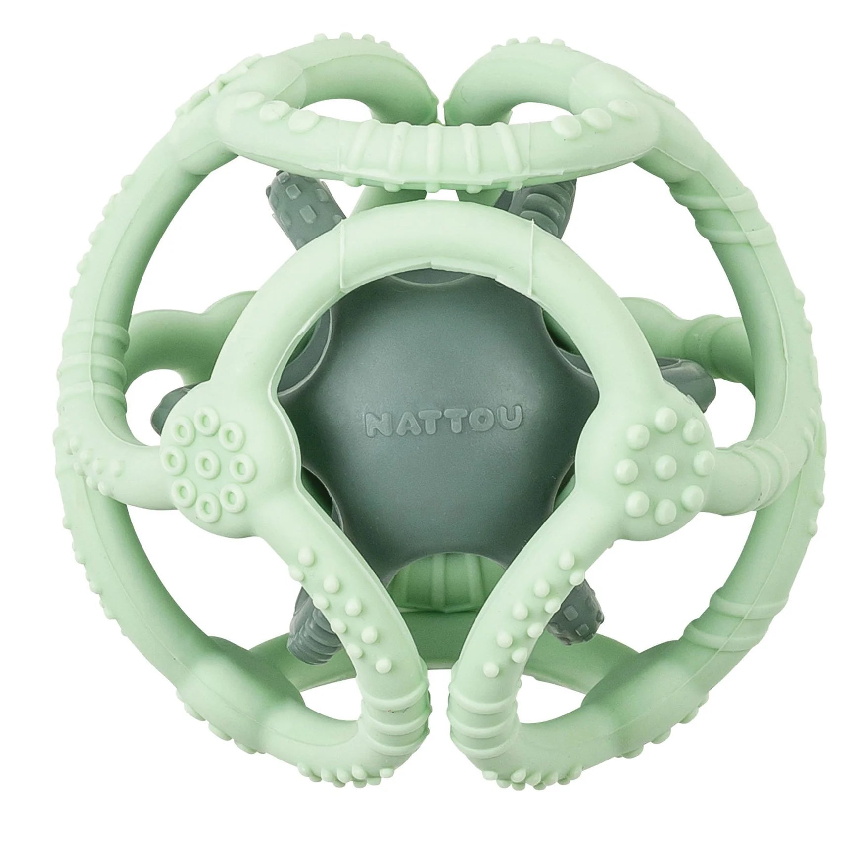 Силиконова Топка За Гризане Mint+green Grass Nattou