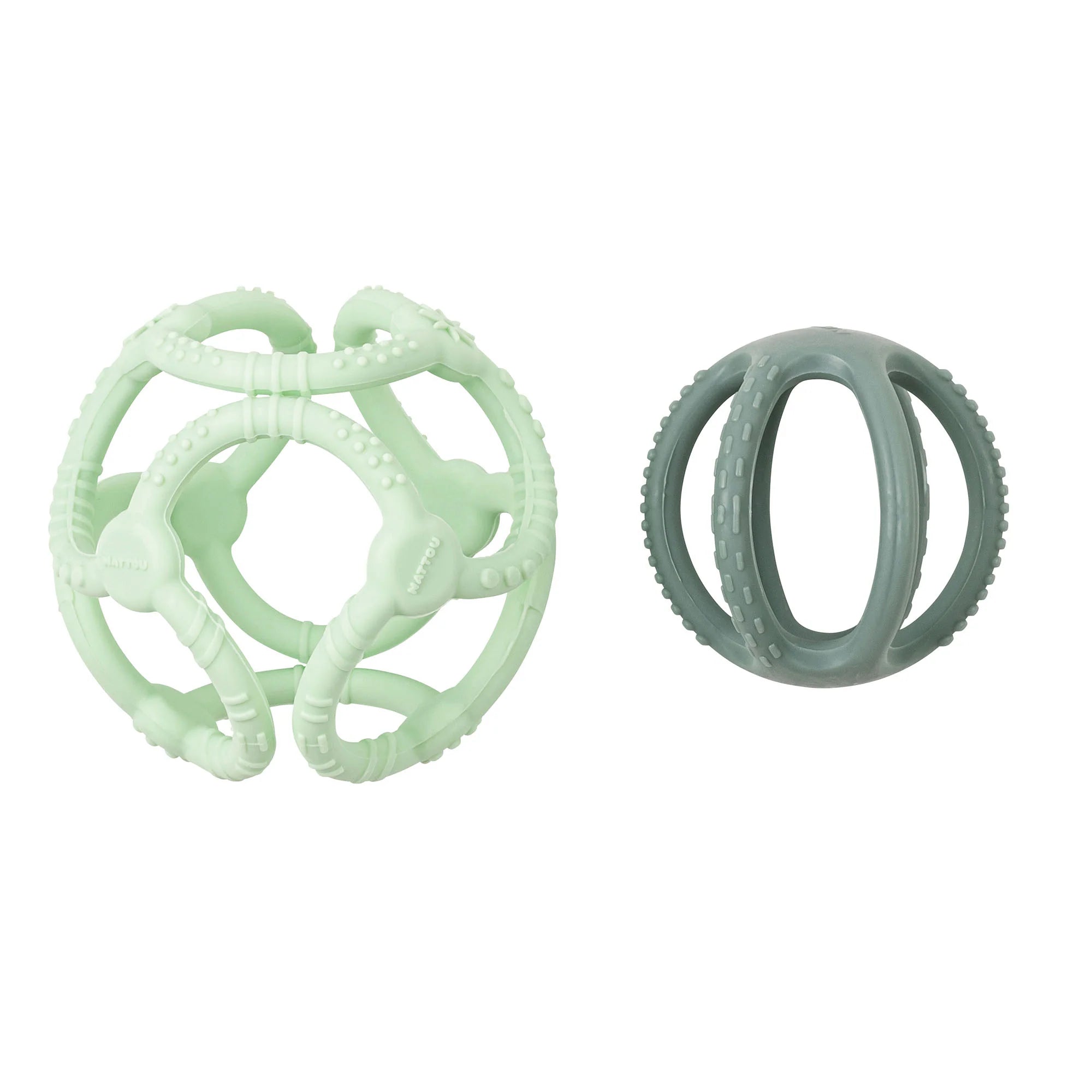 Силиконова Топка За Гризане Mint+green Grass Nattou