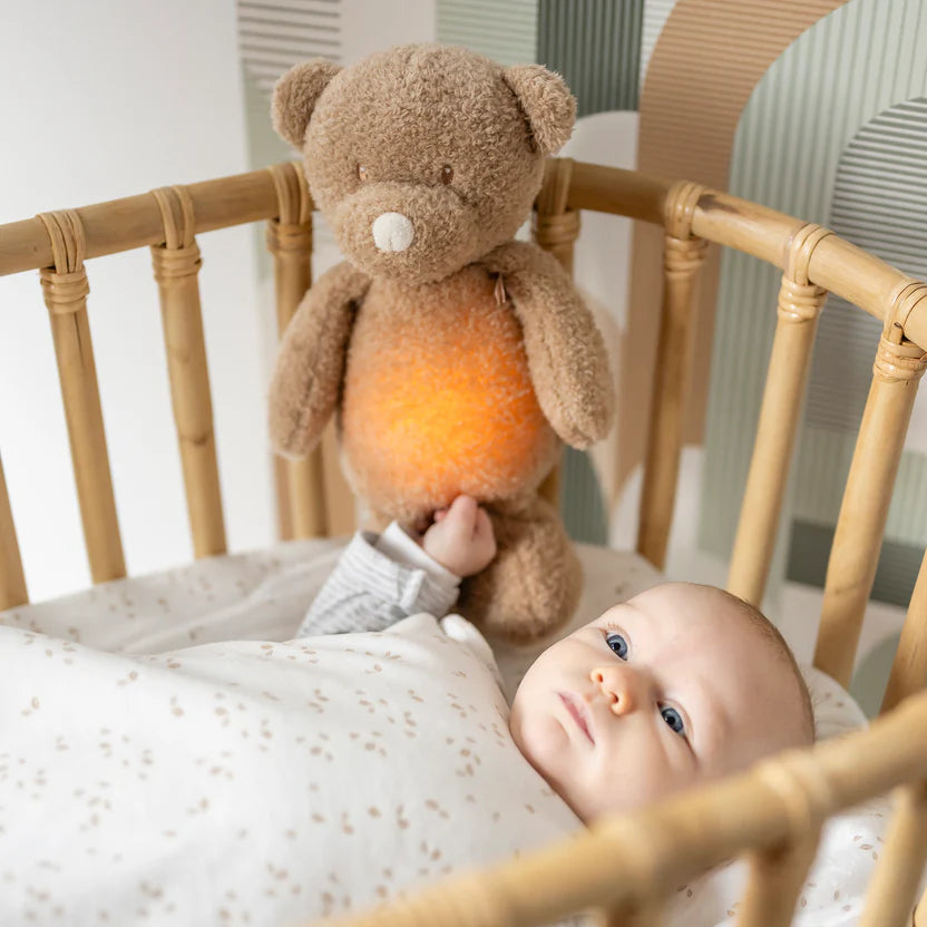Успокояваща Плюшена Играчка Night Light Bear Teddy Brown Nattou