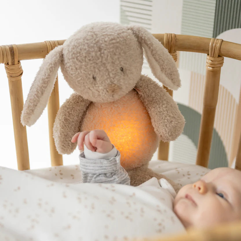 Успокояваща Плюшена Играчка Night Light Rabbit Beige Nattou