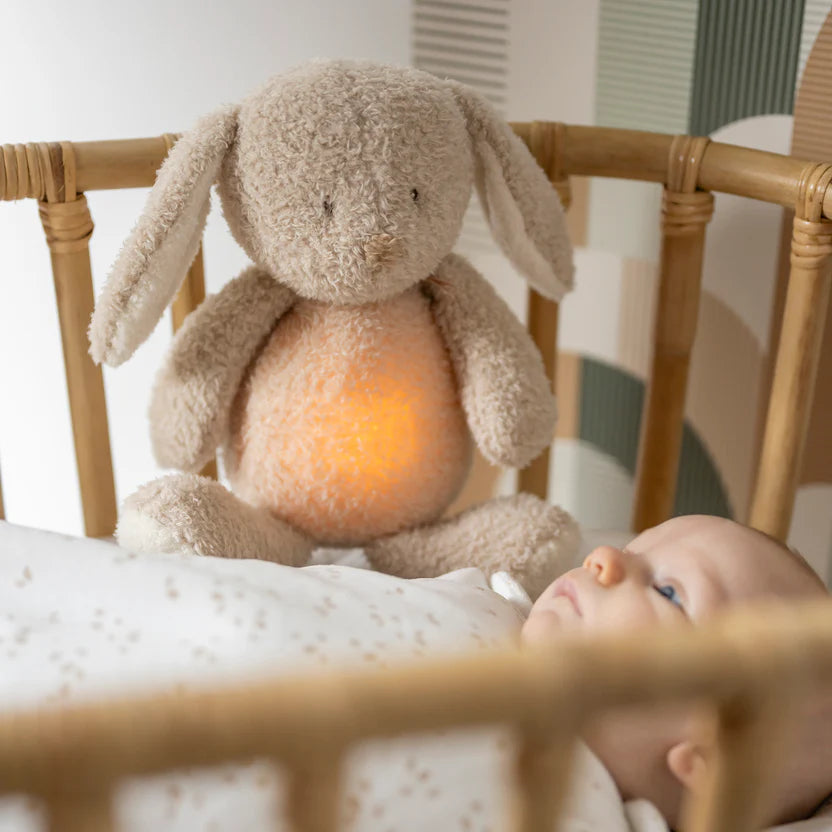 Успокояваща Плюшена Играчка Night Light Rabbit Beige Nattou