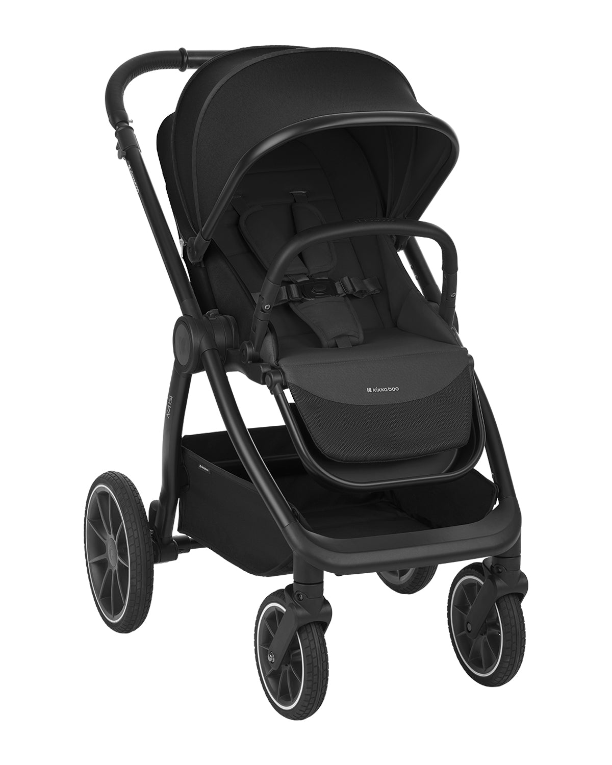 Комбинирана Количка 2в1 С Кош За Новородено Naya Black Kikkaboo