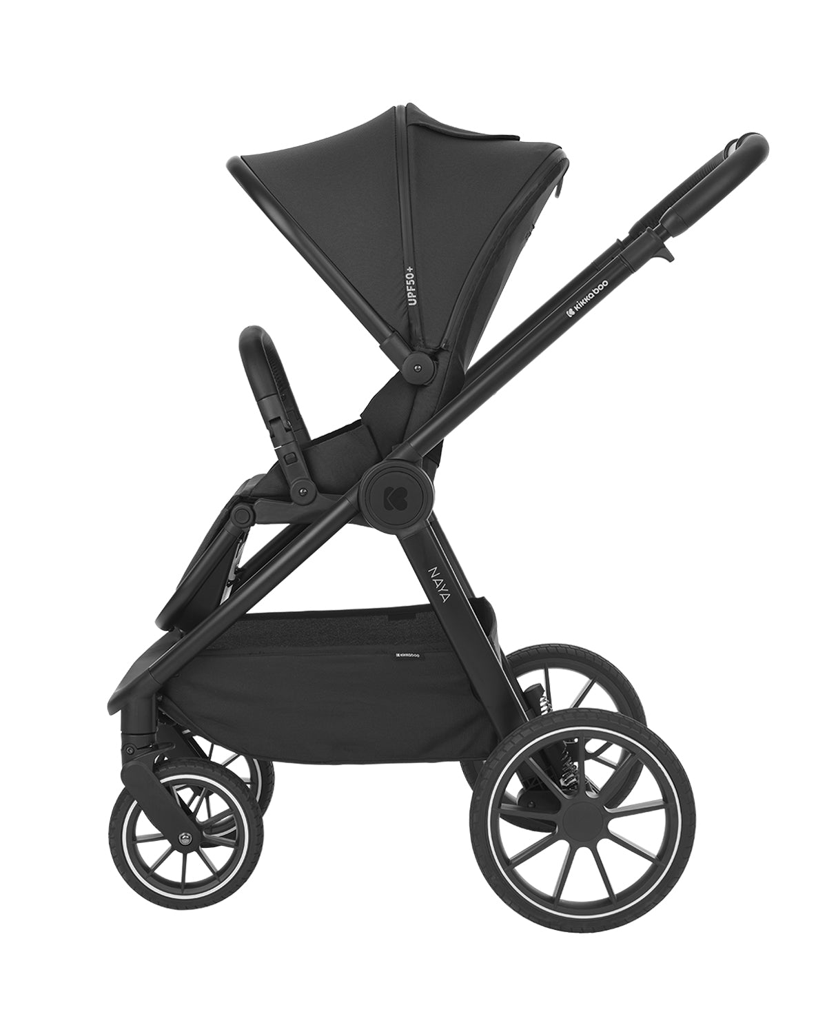 Комбинирана Количка 2в1 С Кош За Новородено Naya Black Kikkaboo