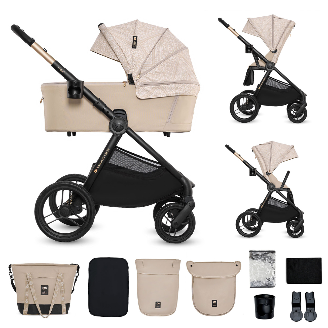 Бебешка Количка 2в1 Nea 2.0 Bizuu Whisper Dune Kinderkraft