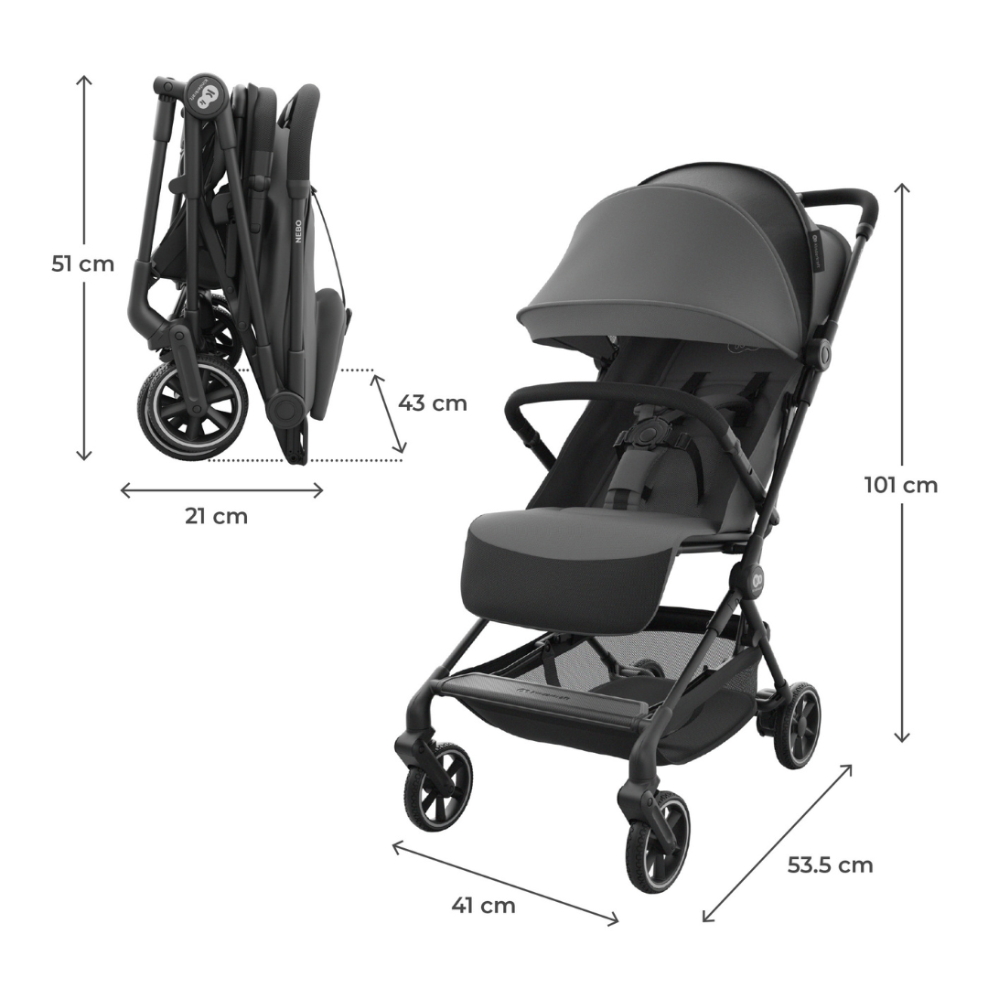 Nebo Бебешка Количка Platinum Gray Kinderkraft