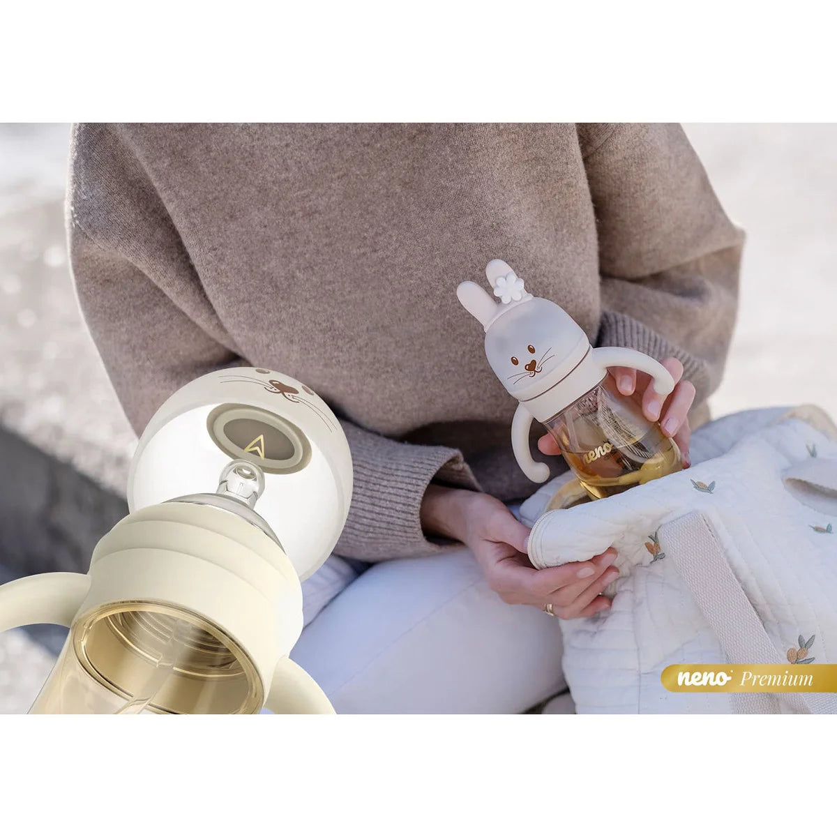 Бебешко Шише 3в1 Smart Bottle Anti Colic Cream Neno