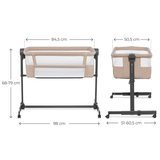 Nestee Up 2 Бебешка Кошара Beige Kinderkraft