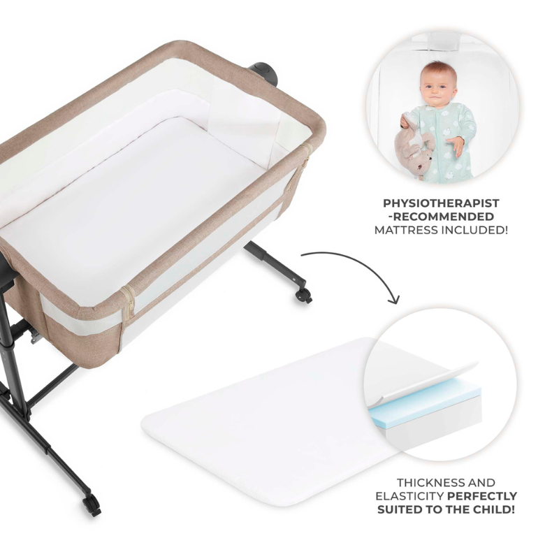 Nestee Up 2 Бебешка Кошара Beige Kinderkraft