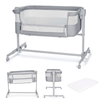Nestee Up 2 Бебешка Кошара Light Grey Kinderkraft