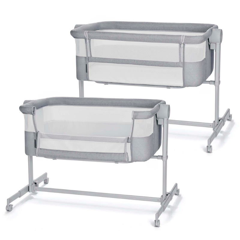 Nestee Up 2 Бебешка Кошара Light Grey Kinderkraft