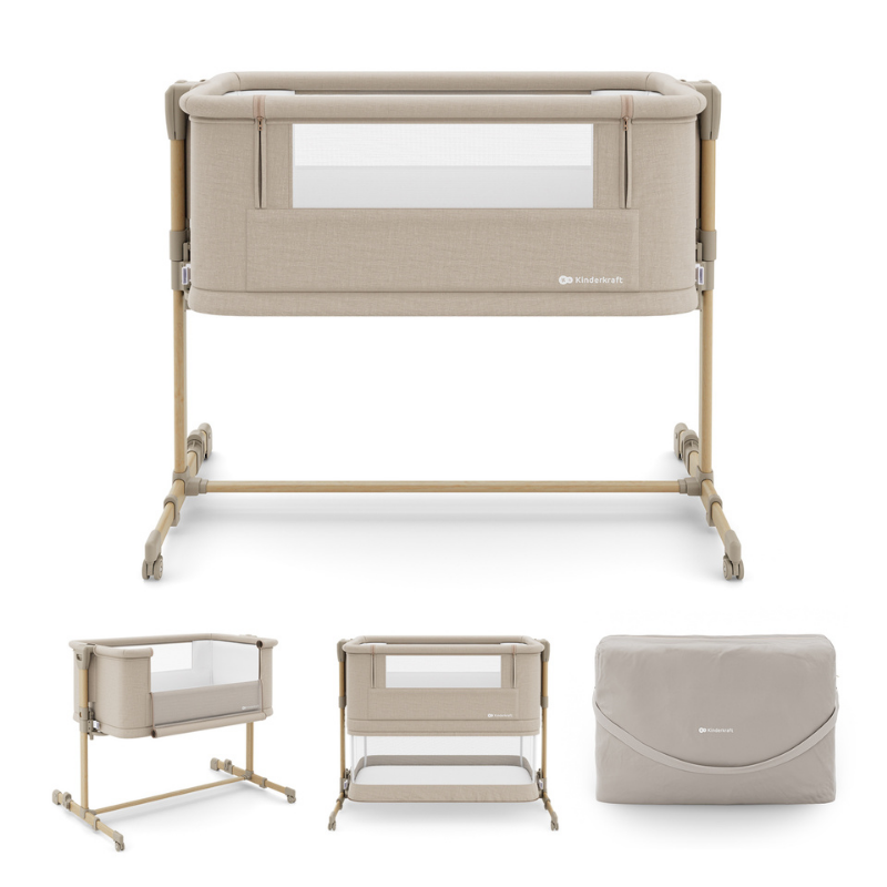 Nestee Grow 2 Бебешка Кошара Beige Kinderkraft