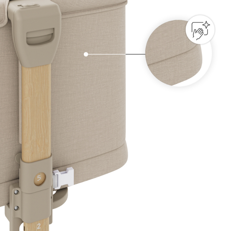 Nestee Grow 2 Бебешка Кошара Beige Kinderkraft