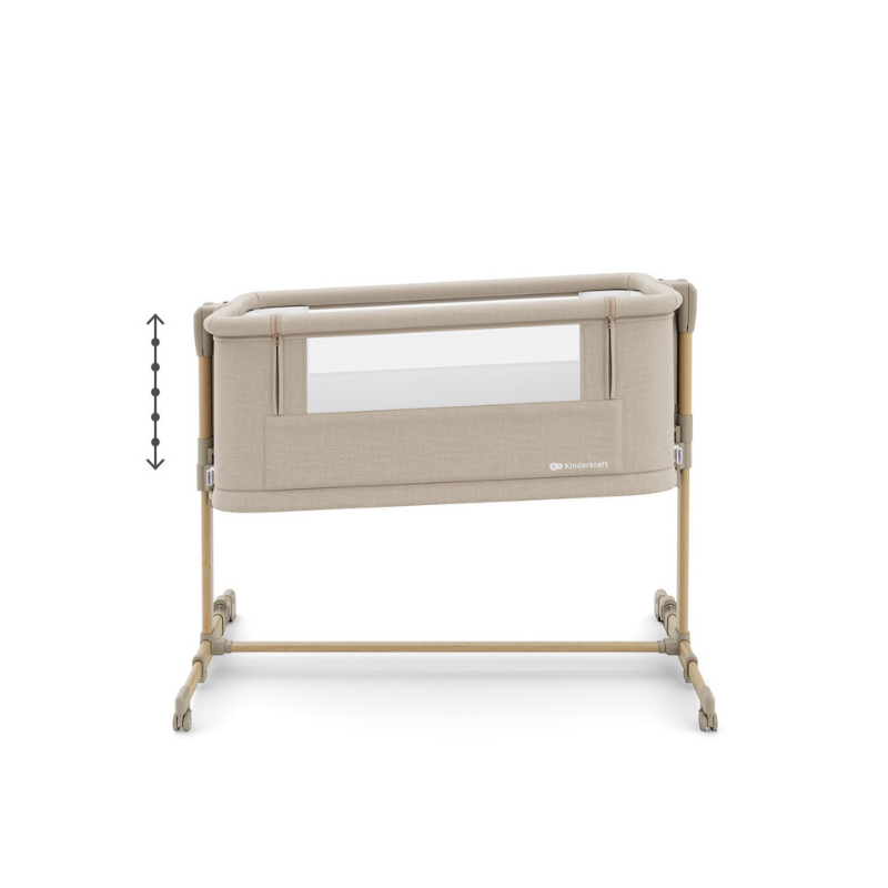 Nestee Grow 2 Бебешка Кошара Beige Kinderkraft