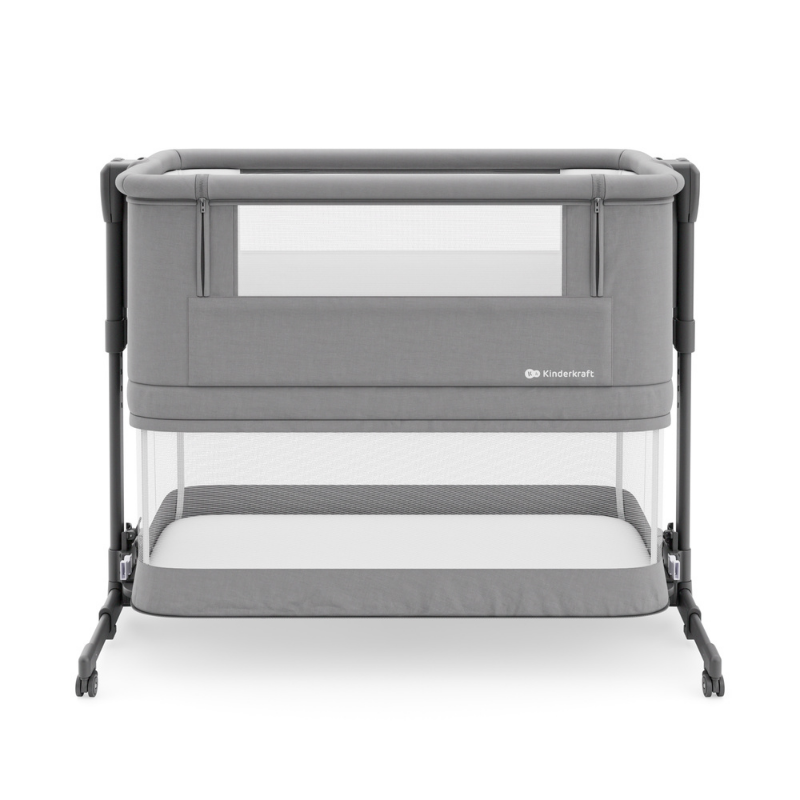 Nestee Grow 2 Бебешка Кошара Dark Grey Kinderkraft