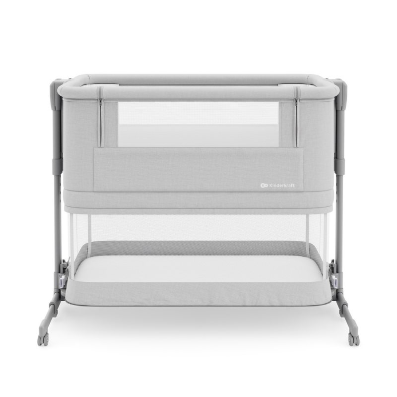 Nestee Grow 2 Бебешка Кошара Light Grey Kinderkraft