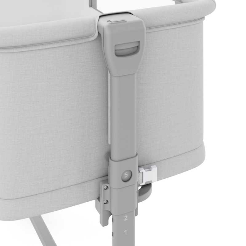 Nestee Grow 2 Бебешка Кошара Light Grey Kinderkraft