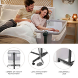 Nestee Up 2 Бебешка Кошара Grey Kinderkraft