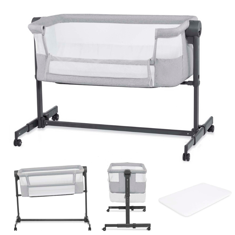 Nestee Up 2 Бебешка Кошара Grey Kinderkraft